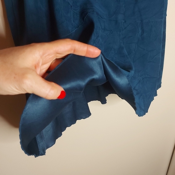 Ultrasuede flared midi skirt - Picture 7 of 7